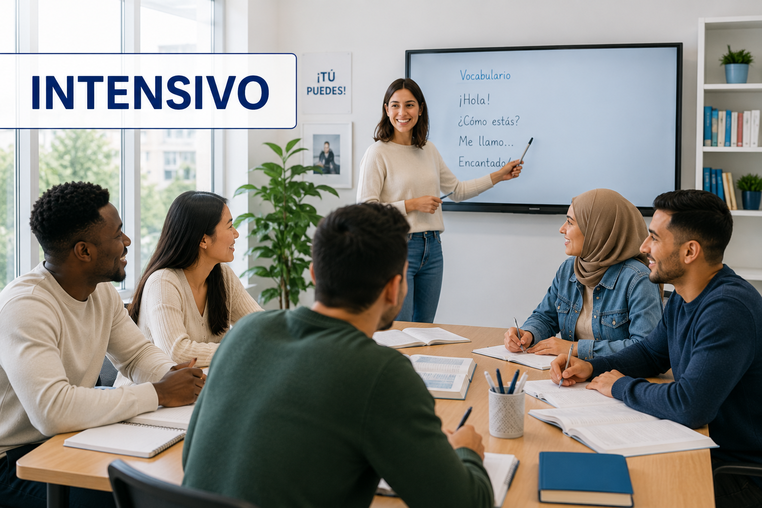 Estudiantes de español en curso A1