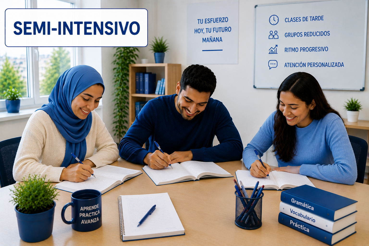 Estudiantes de español en curso A1